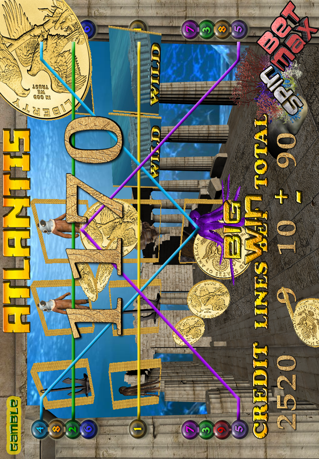 Screenshot ATLANTIS 3D SLOT MACHINE Screenshot ATLANTIS 3D SLOT MACHINE